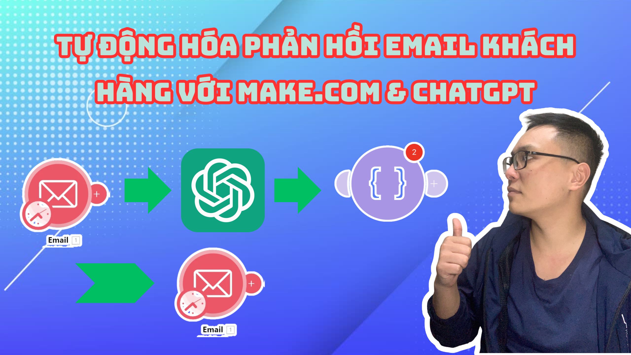 TỰ ĐỘNG HÓA PHẢN HỒI EMAIL KHÁCH HÀNG VỚI MAKE.COM & CHATGPT | Hướng Dẫn Chi Tiết